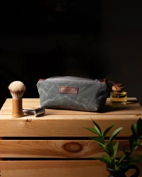 Waxed Canvas Small Toiletry Bag