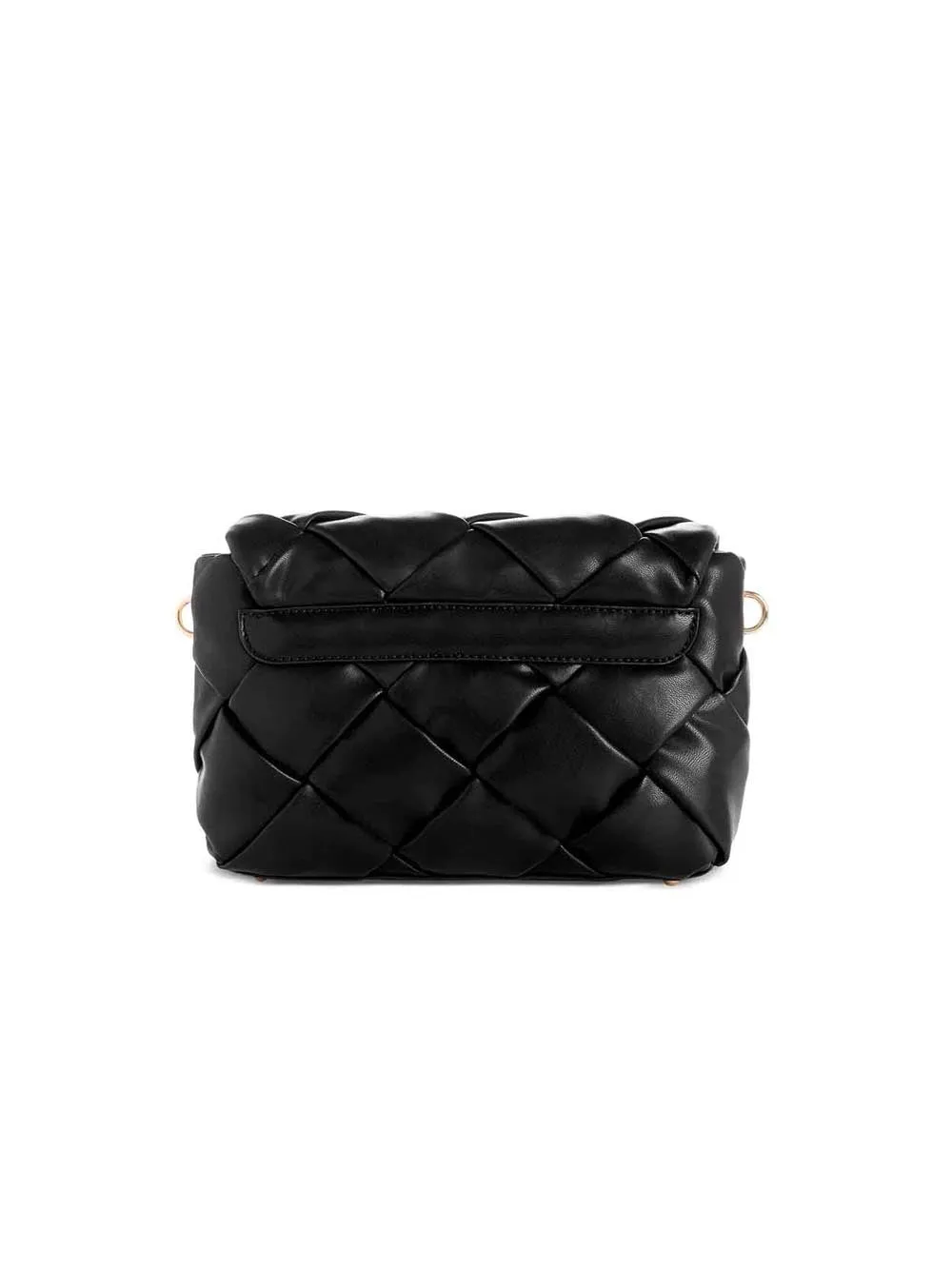 Zaina Flap Shoulder Bag - Black